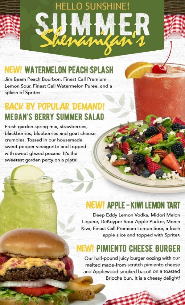 Bennigan’s Sales Surge with Summer Shenanigan’s Menu Bennigans