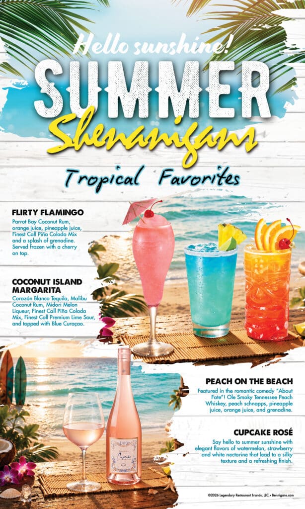 SM 2026 Summer Shenanigan's Beverage Menu