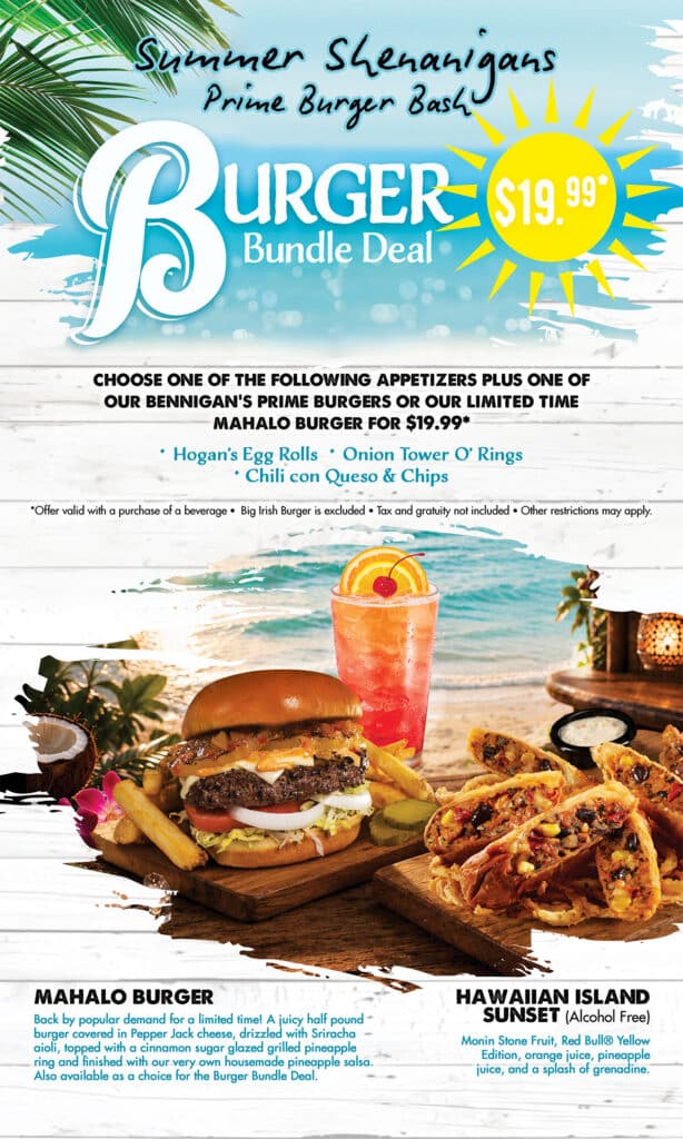 SM 2026 Summer Shenanigan's Food Menu